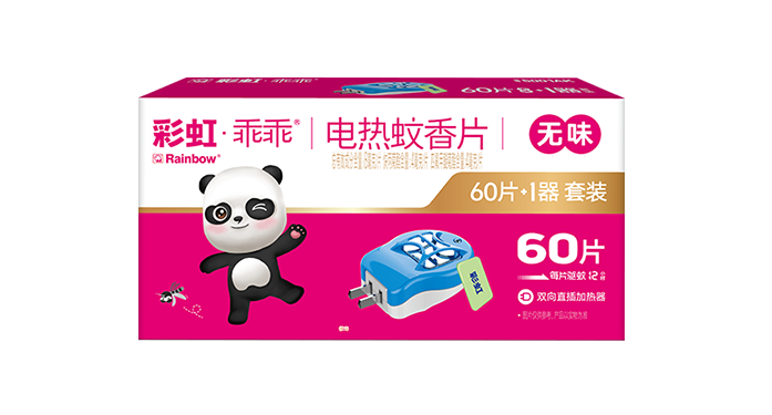 彩虹電熱蚊香片乖乖套裝