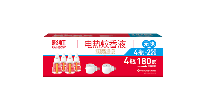 彩虹電熱蚊香液直插器超值裝(4+2套裝) (無味)