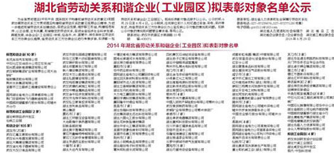 成都彩虹電器（集團(tuán)）中南有限公司被認(rèn)定為“湖北省勞動(dòng)關(guān)系和諧企業(yè)”