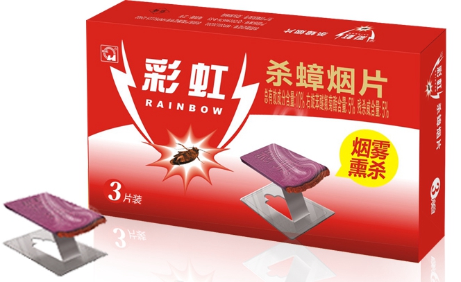 彩虹殺蟑煙片