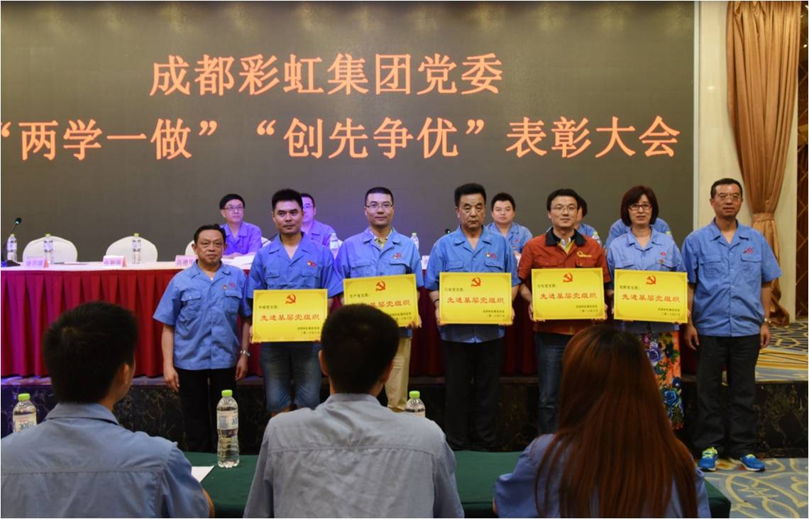 成都彩虹集團黨委召開“兩學(xué)一做”“創(chuàng)先爭優(yōu)”表彰大會