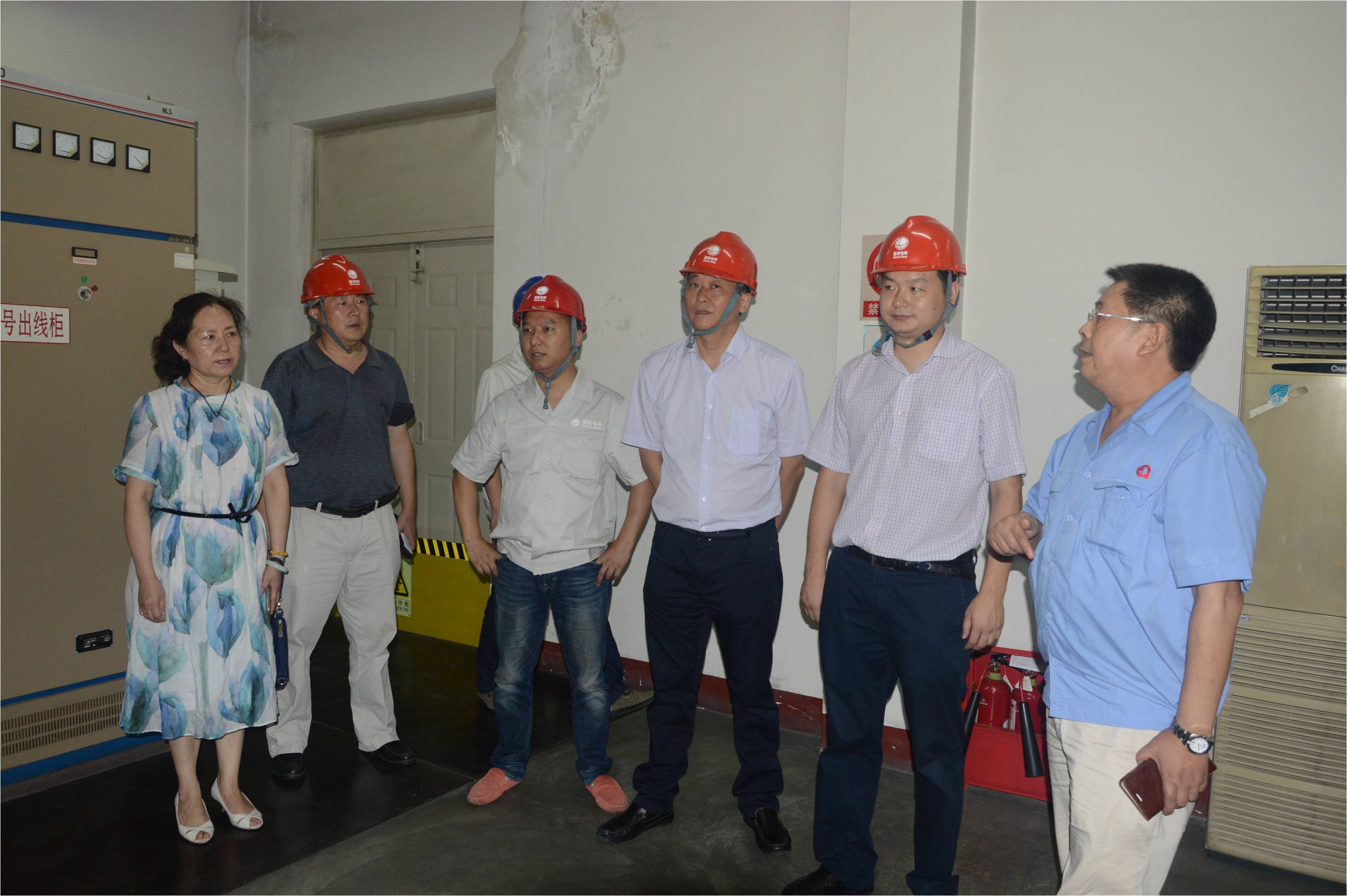 省、市、區(qū)供電局領(lǐng)導(dǎo)一行8人就用電情況對彩虹集團(tuán)進(jìn)行暗訪檢查