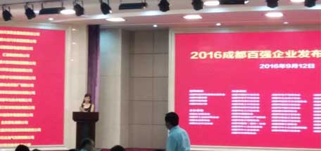 2016成都百?gòu)?qiáng)企業(yè)排行榜出爐—成都彩虹集團(tuán)“雙強(qiáng)”企業(yè)榮譽(yù)稱號(hào)