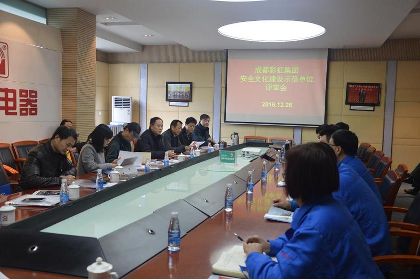 成都彩虹集團安全文化建設示范單位評審會
