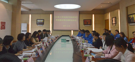 全國總工會女職工部、國務院婦兒工委辦相關(guān)領(lǐng)導到彩虹調(diào)研
