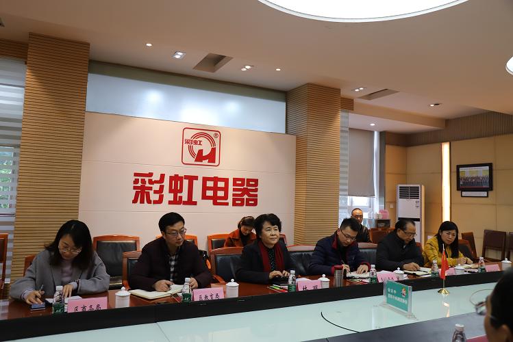 成都市武侯區(qū)區(qū)長林麗一行到成都彩虹集團調研