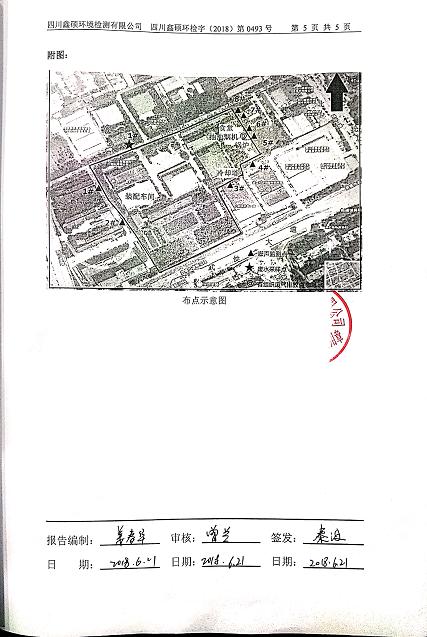成都彩虹集團2018年度環(huán)境自行監(jiān)測情況