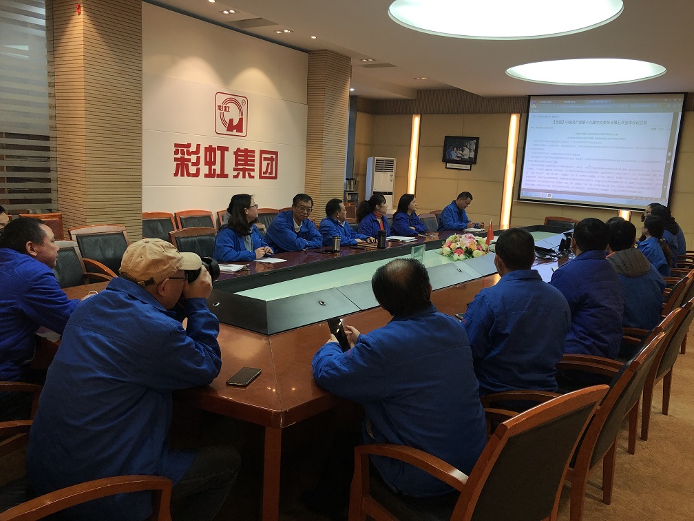 成都彩虹集團(tuán)行政黨支部學(xué)習(xí)黨的十九屆五中全會(huì)精神座談會(huì)
